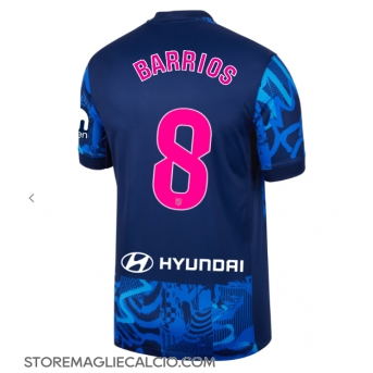 Atletico Madrid Pablo Barrios #8 Maglia Gara Terza Repliche 2024-25